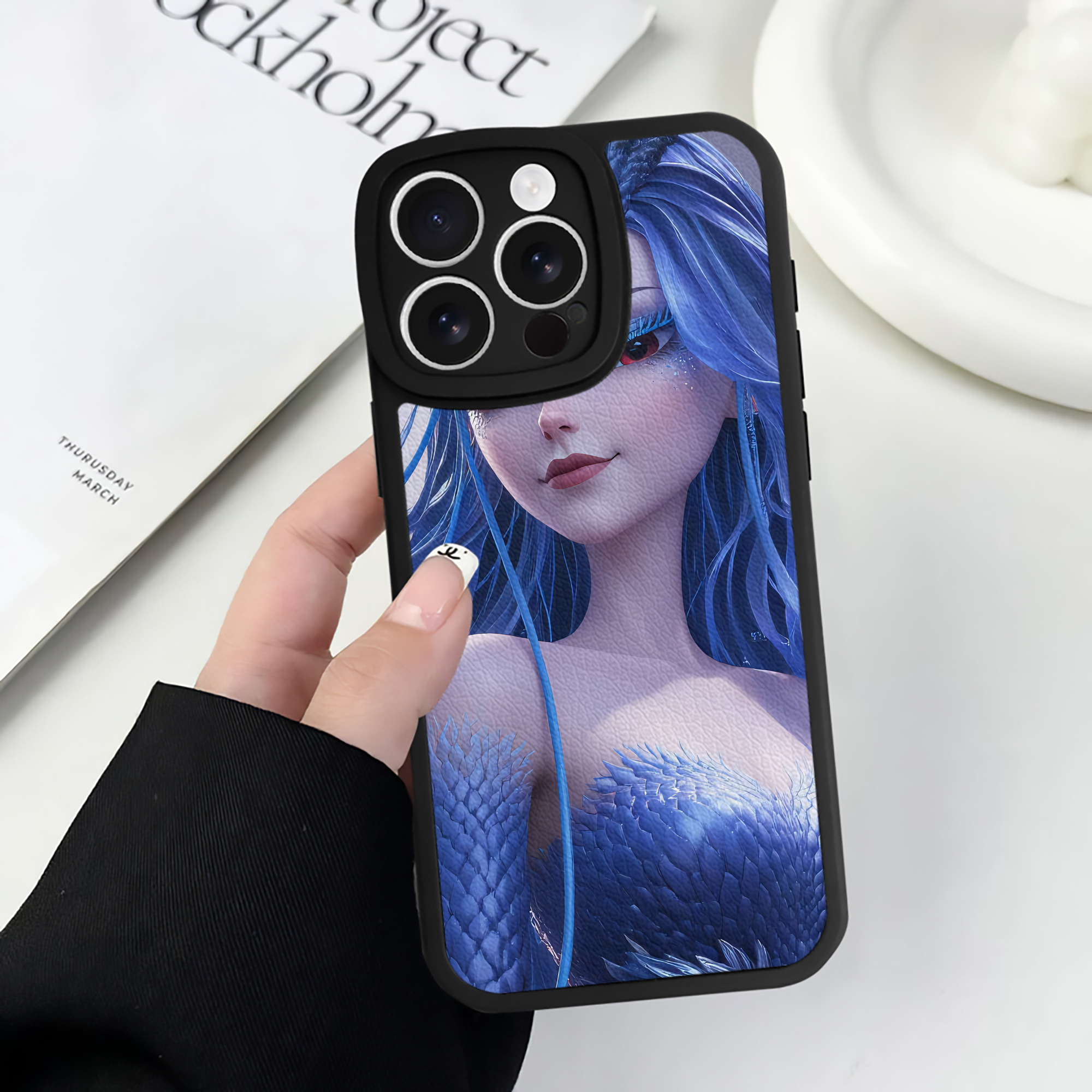 （画像用） Ne Zha 2 ナタ 魔童の大暴れ 【iPhone 16シリーズ対応】シリコンスマホケース（レザー調） 材質：シリコン